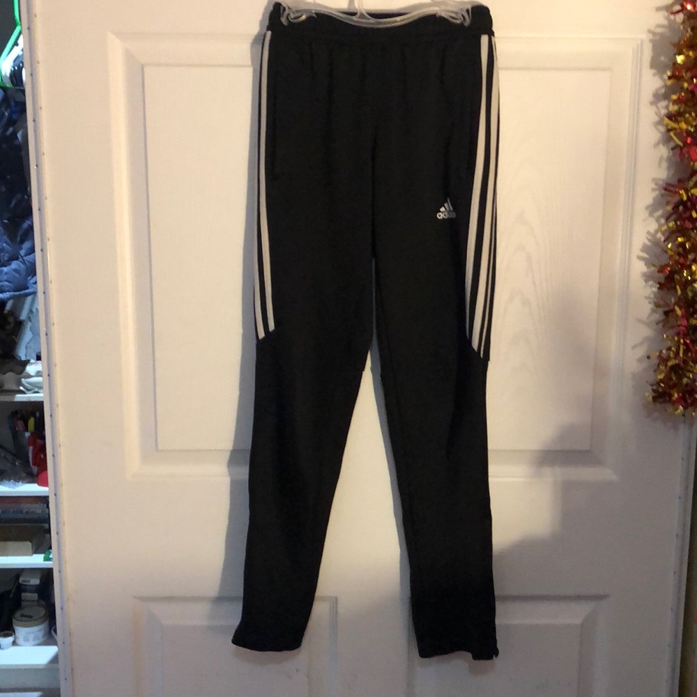 Adidas half stripe joggers